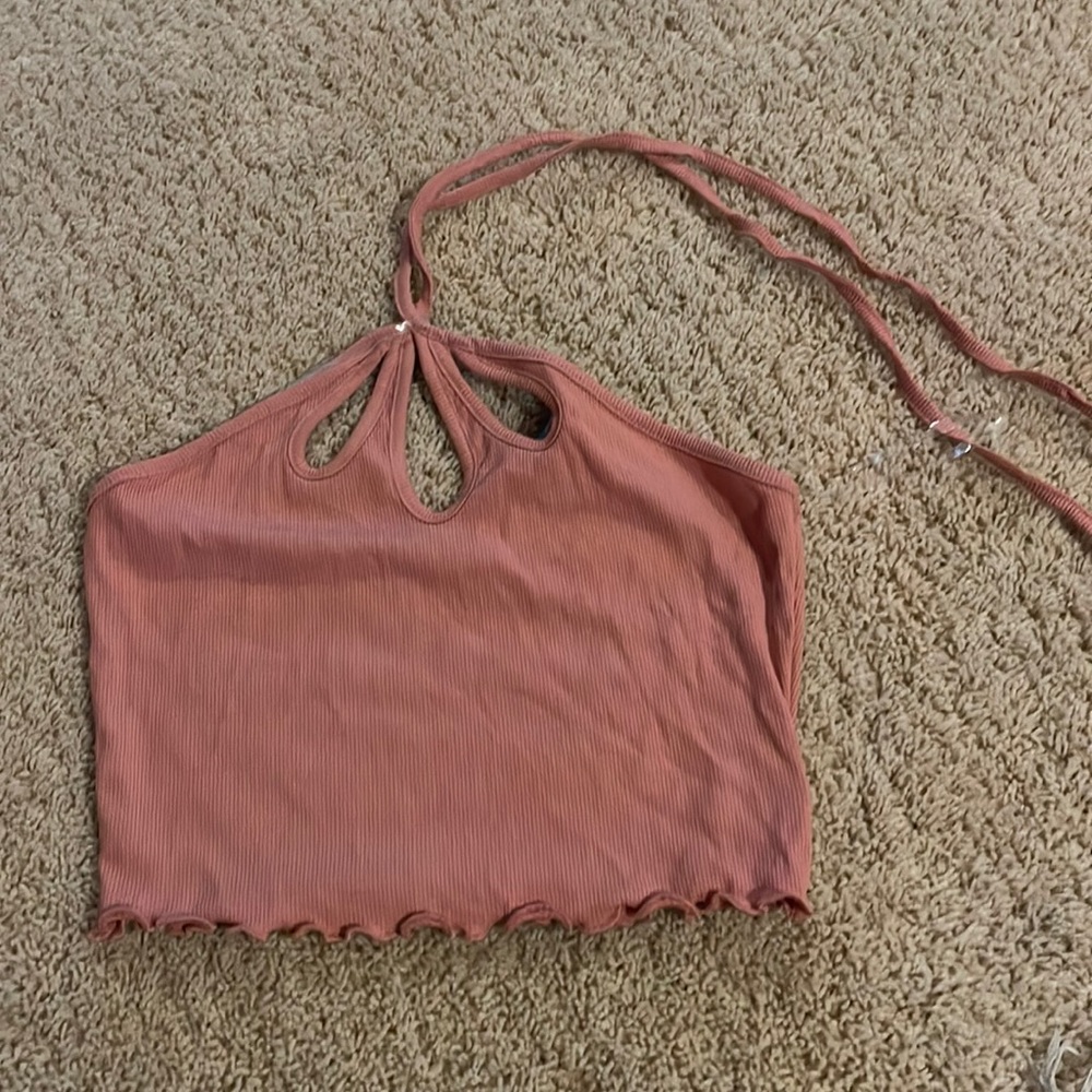 Pink crop top! Size medium!
